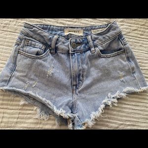 PacSun denim High Rise Festival shorts